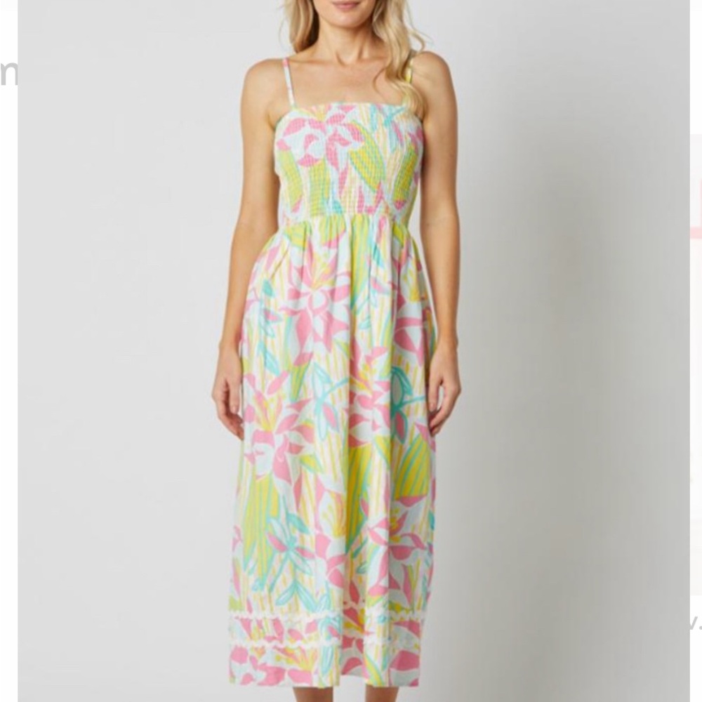 Sail to sable smocked maxi
